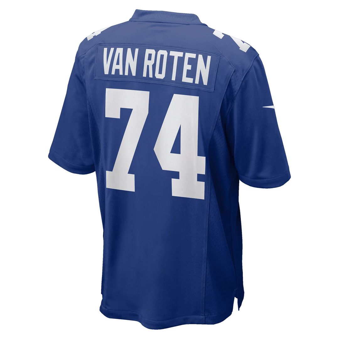 New York Giants Greg Van Roten Nike Royal Team Game Jersey