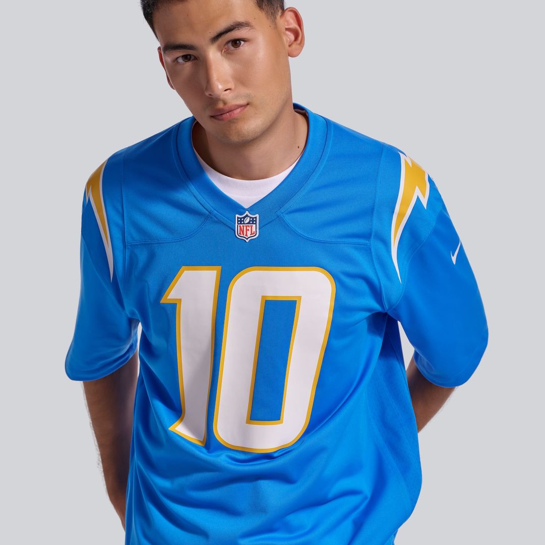 Los Angeles Chargers Justin Herbert Nike Navy Alternate Super Chargers Game Player Jersey