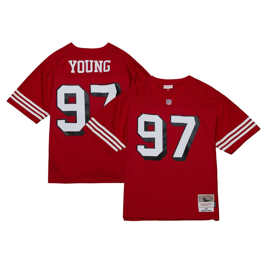 San Francisco 49ers Bryant Young Mitchell & Ness White Legacy Replica Jersey