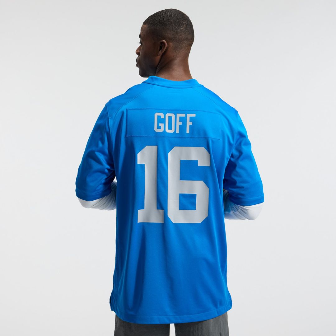 Detroit Lions Jared Goff Nike Blue Alternate Game Jersey