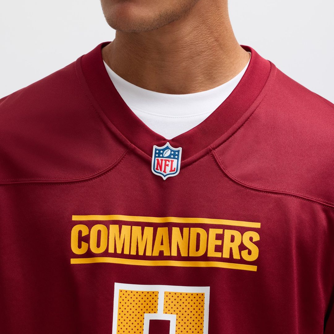 Washington Commanders Jayden Daniels Nike White Player Game Jersey
