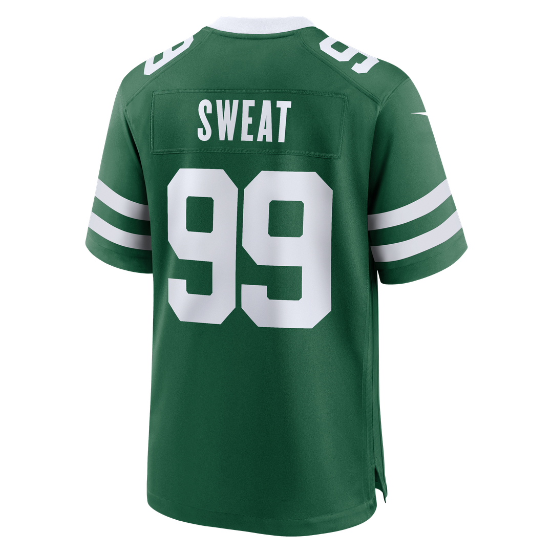 New York Jets T'Vondre Sweat Nike Legacy Green Team Game Jersey