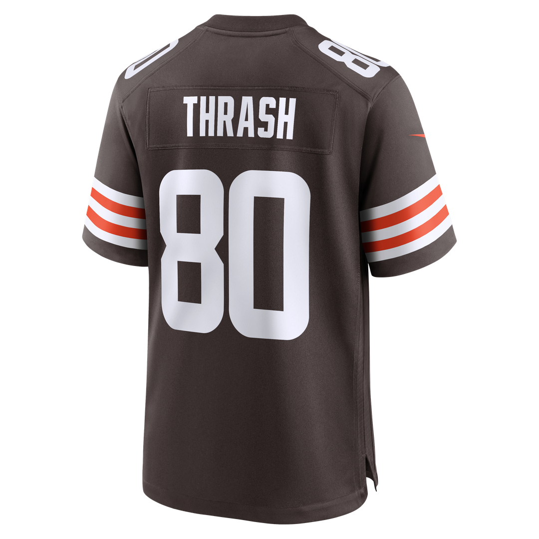 Cleveland Browns Jamari Thrash Nike Brown Team Game Jersey