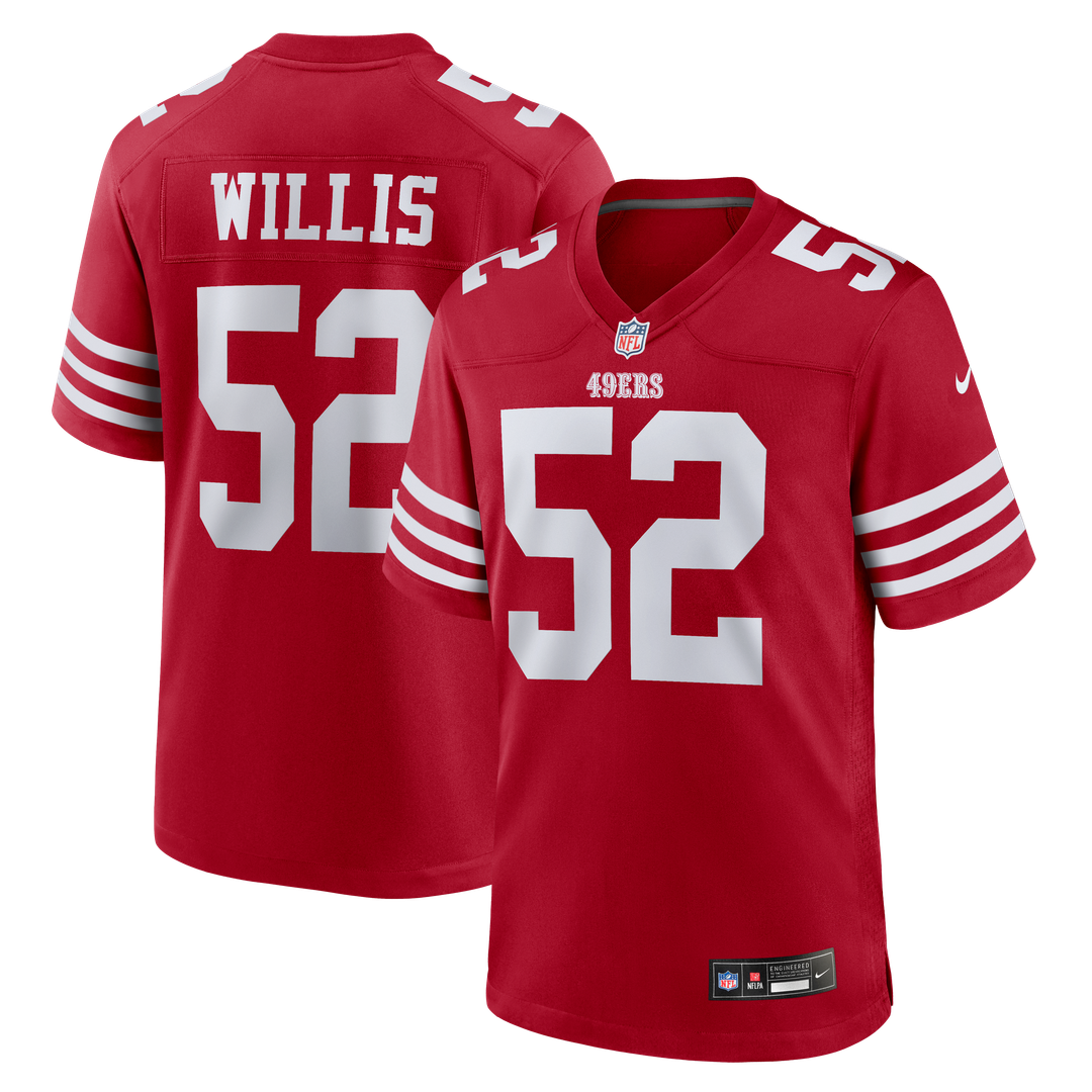 San Francisco 49ers Patrick Willis Nike Scarlet Retired Player Game Jersey