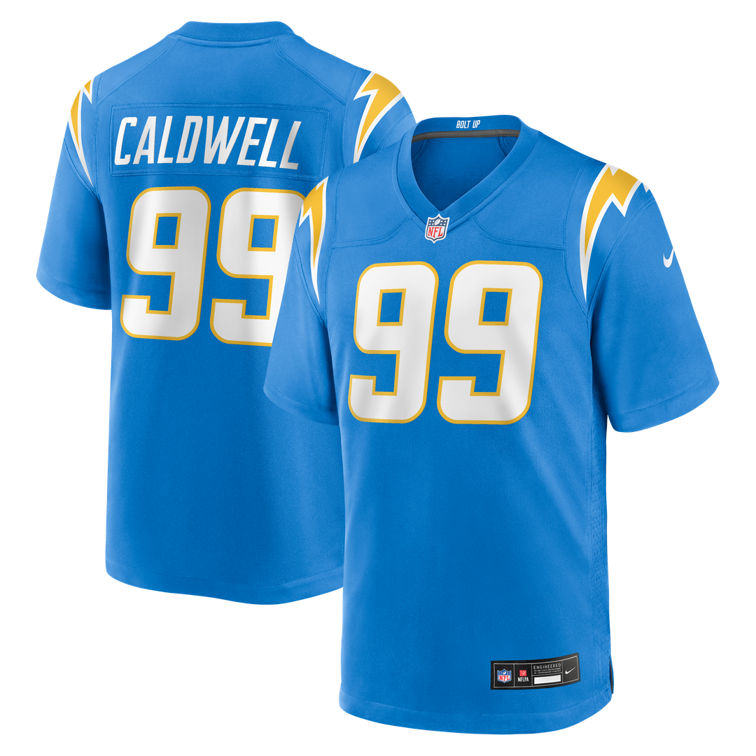 Los Angeles Chargers Jamaree Caldwell Nike Powder Blue Team Game Jersey