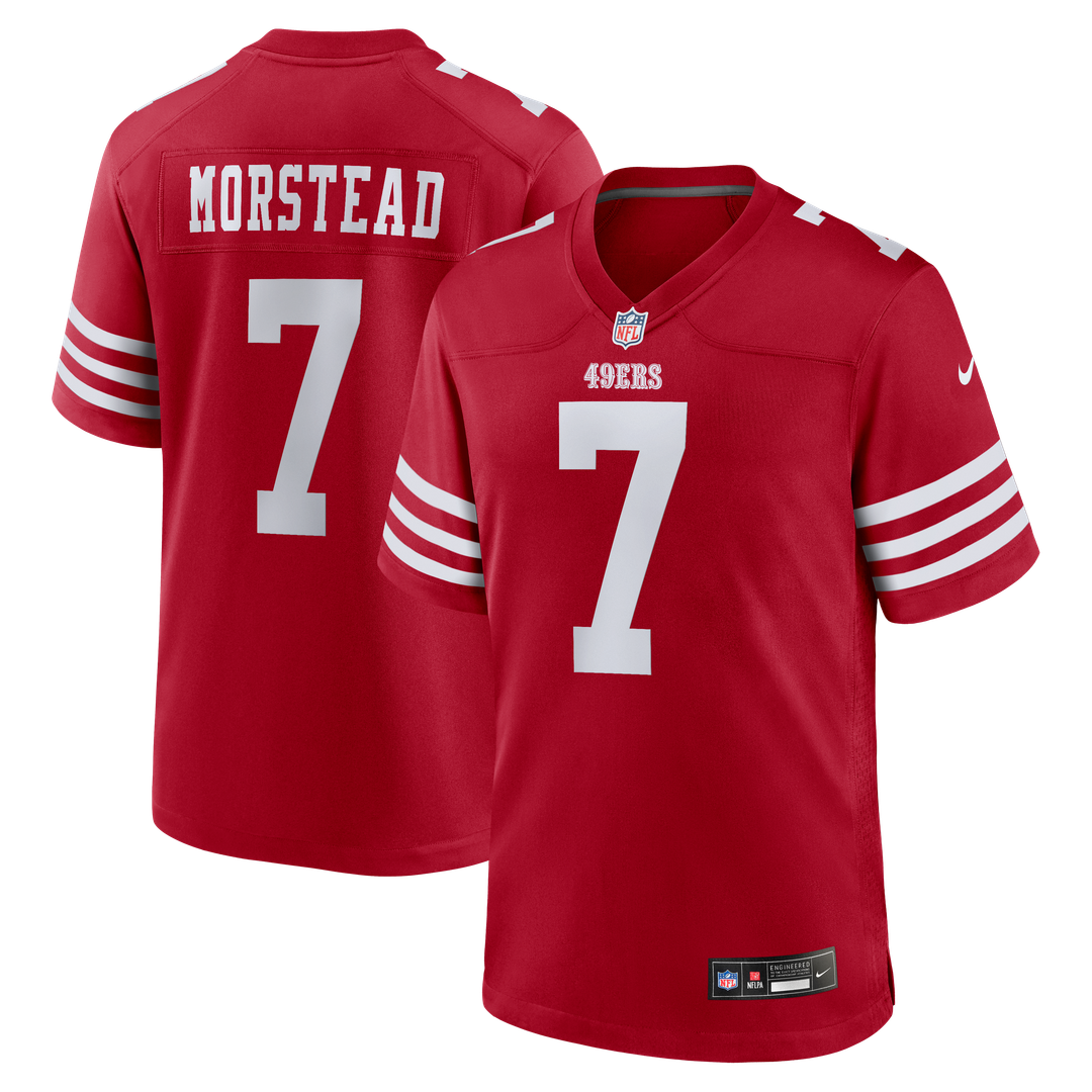San Francisco 49ers Thomas Morstead Nike Scarlet Team Game Jersey