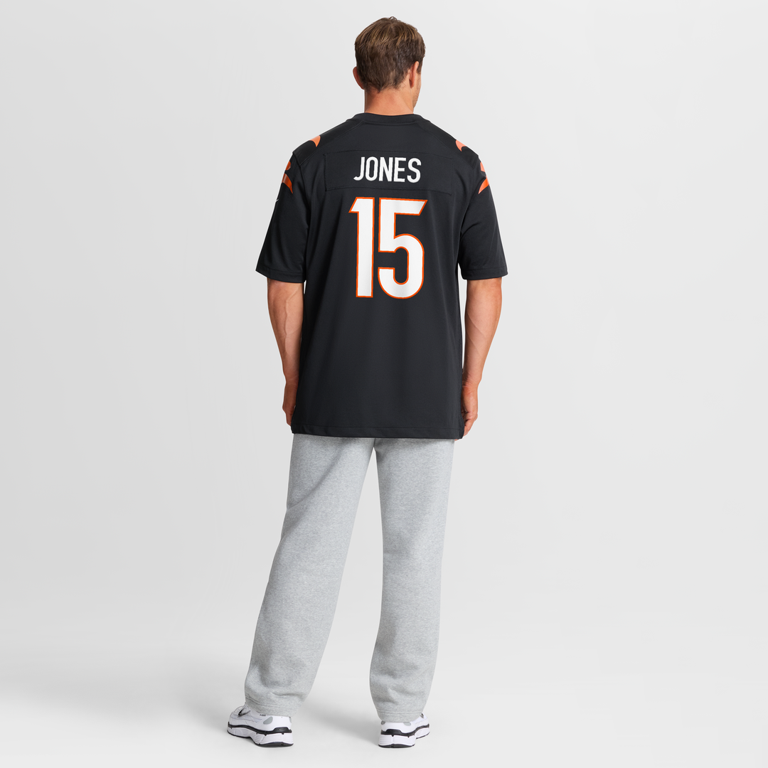Cincinnati Bengals Charlie Jones Nike Black Team Game Jersey