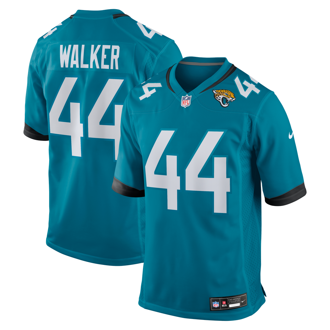 Jacksonville Jaguars Travon Walker Nike Teal Player Game Jersey