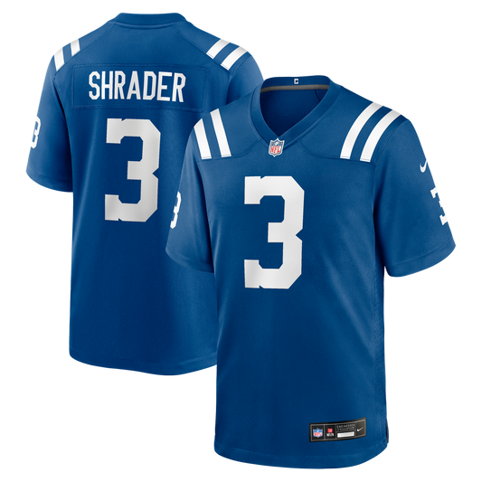 Indianapolis Colts Spencer Shrader Nike Royal Team Game Jersey