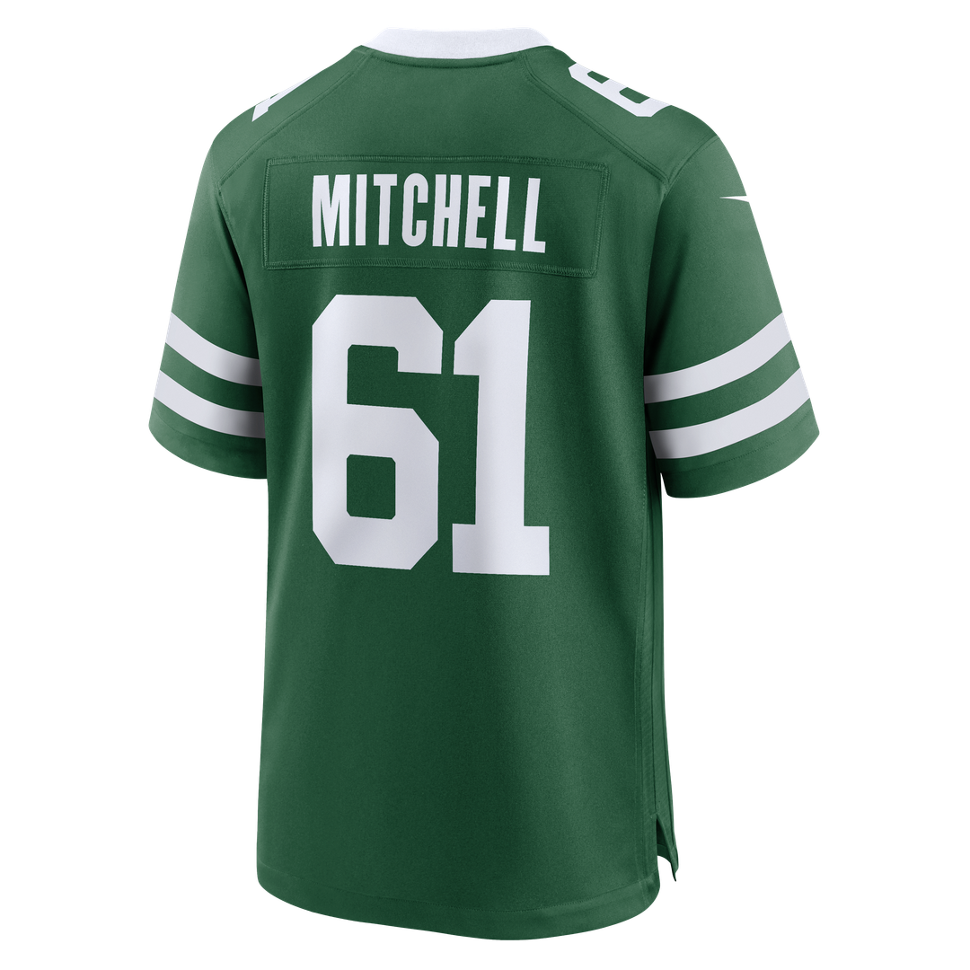 New York Jets Max Mitchell Nike Legacy Green Team Game Jersey