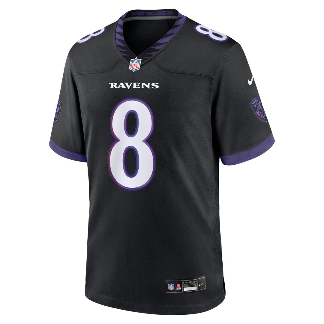 Baltimore Ravens Lamar Jackson Nike White Game Jersey