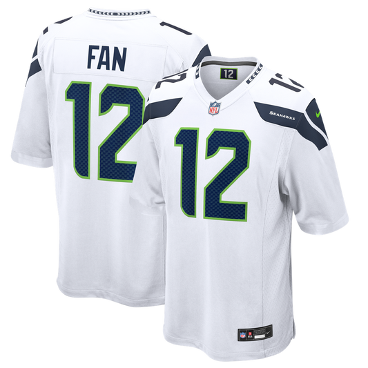 Seattle Seahawks 12s Nike White Game Jersey