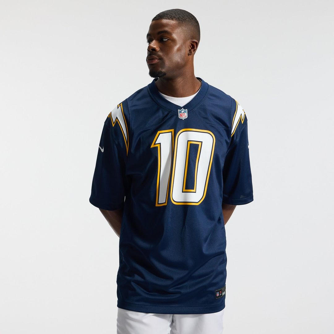 Los Angeles Chargers Justin Herbert Nike Gold Alternate Charger Power Game Player Jersey