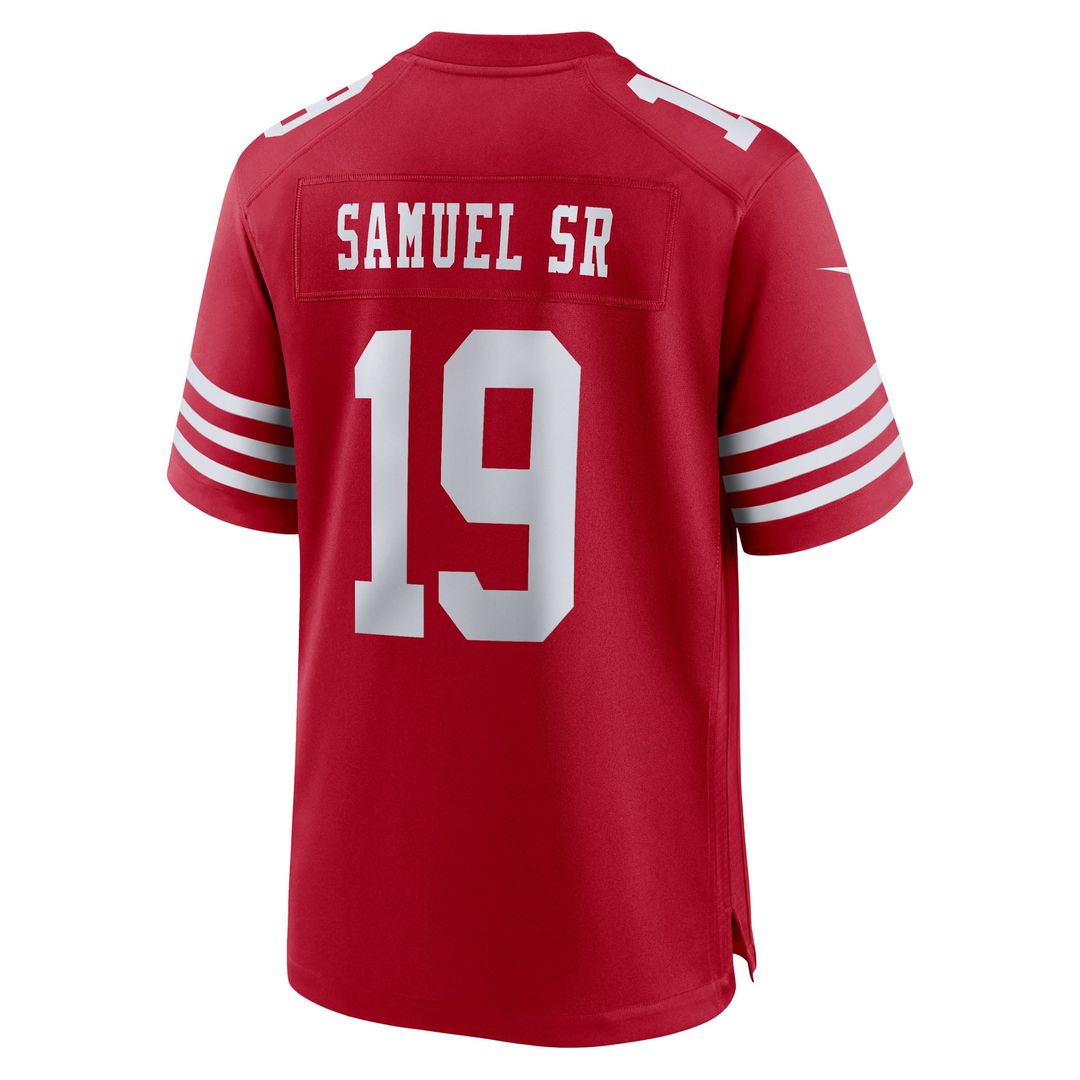 San Francisco 49ers Deebo Samuel Sr Nike Scarlet Team Game Jersey