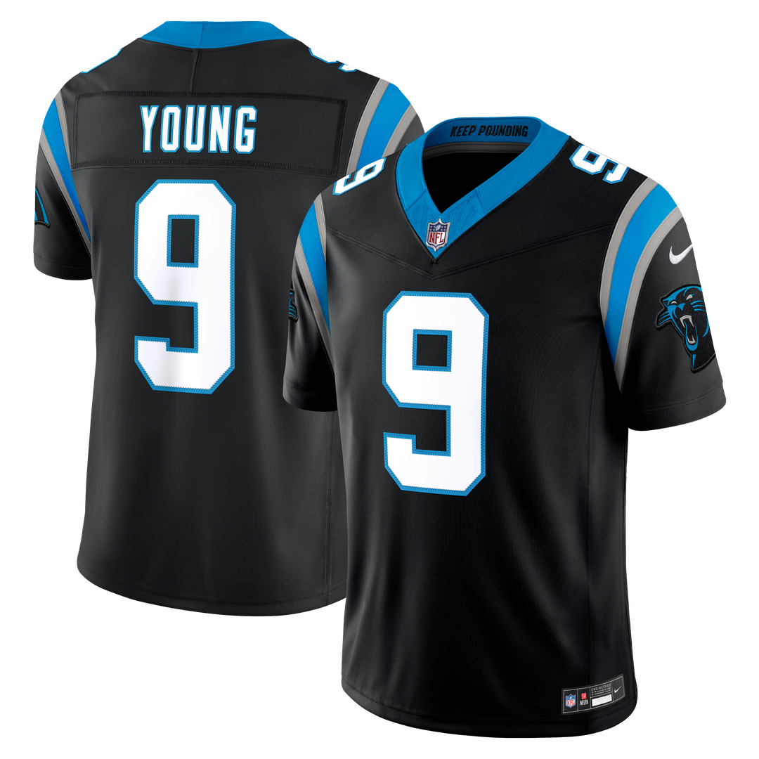 Carolina Panthers Bryce Young Nike Blue Alternate Vapor F.U.S.E. Stitched Limited Jersey