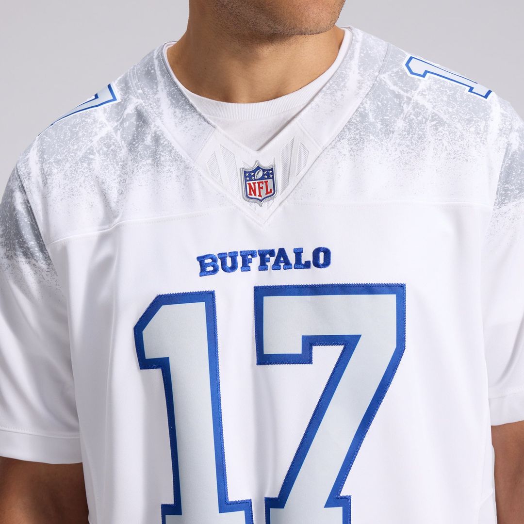 Buffalo Bills Josh Allen Nike White Rivalries Collection Stitched Limited Jersey