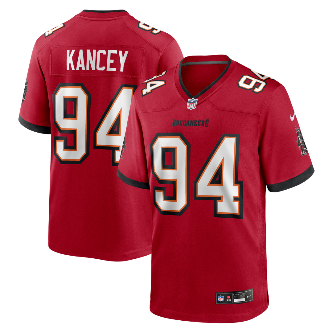 Tampa Bay Buccaneers Calijah Kancey Nike Red Game Jersey