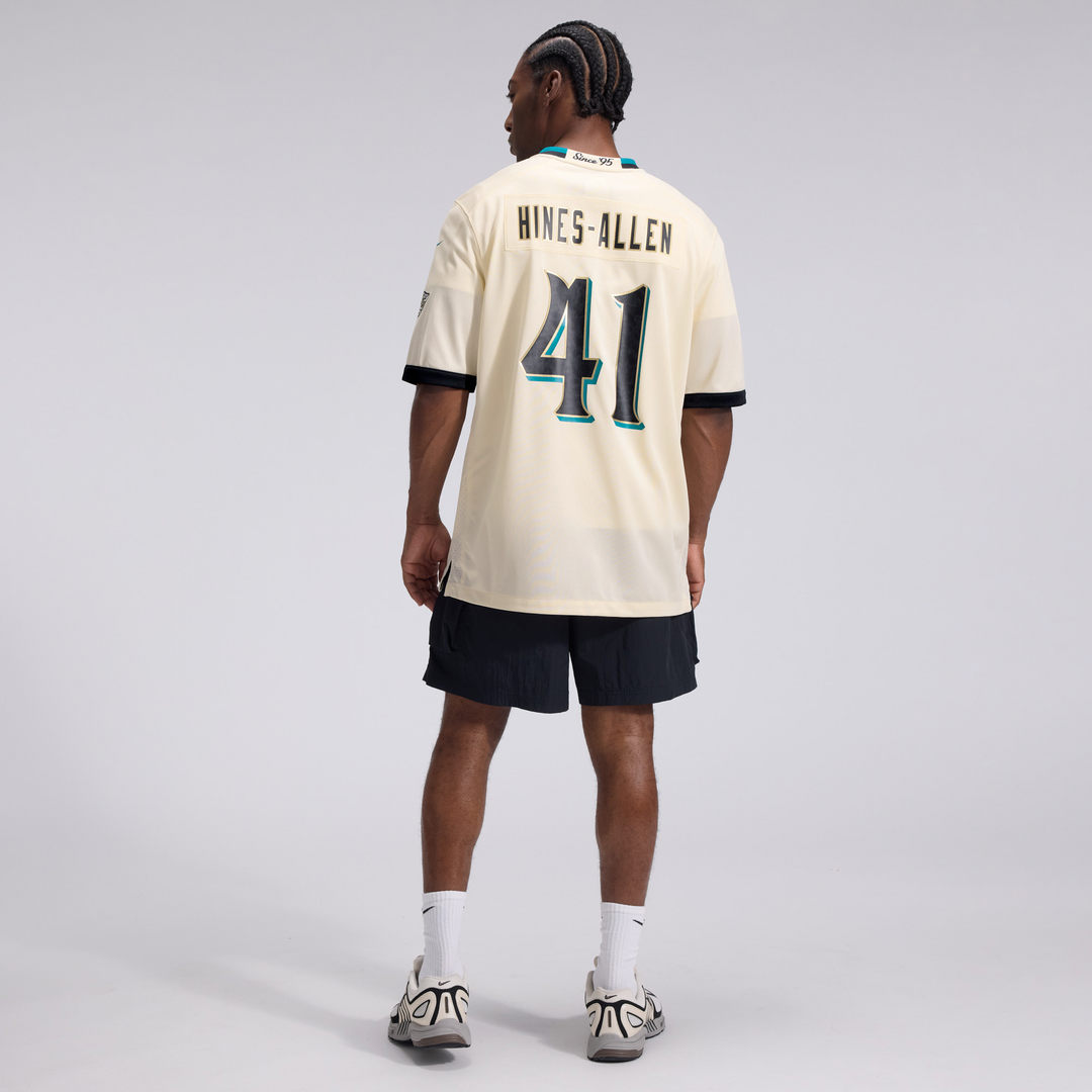 Jacksonville Jaguars Josh Hines-Allen Nike Natural 2026 Rivalries Collection Game Jersey
