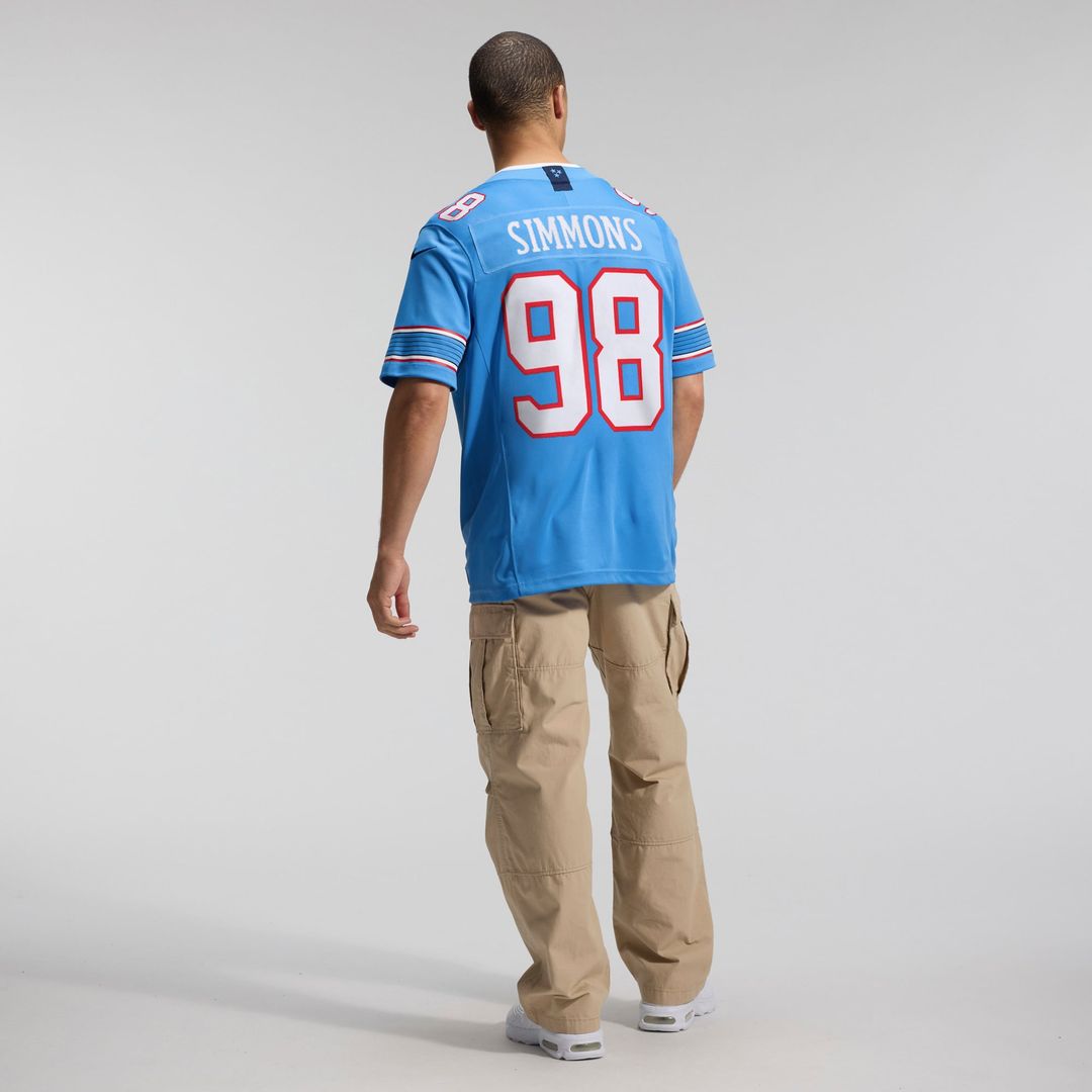 Tennessee Titans Jeffery Simmons Nike White Vapor F.U.S.E. Stitched Limited Jersey