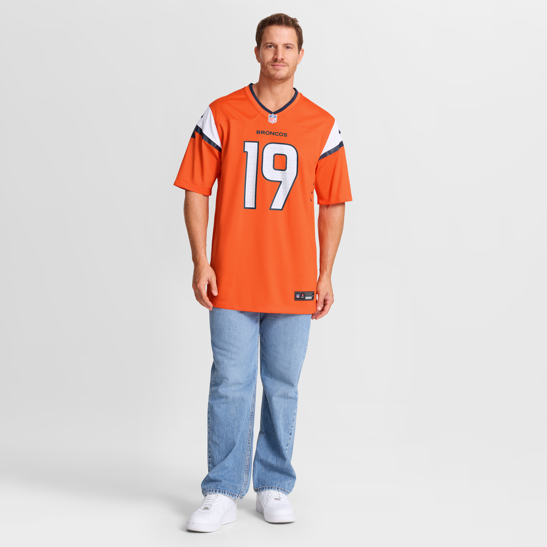 Denver Broncos Marvin Mims Jr Nike Orange Team Game Jersey