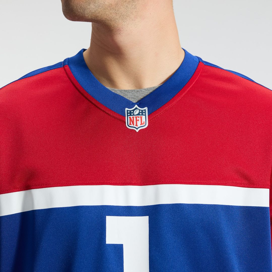 New York Giants Malik Nabers Nike Royal Player Game Jersey