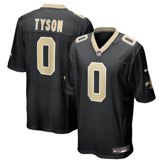 New Orleans Saints Jordyn Tyson Nike Black Team Game Jersey
