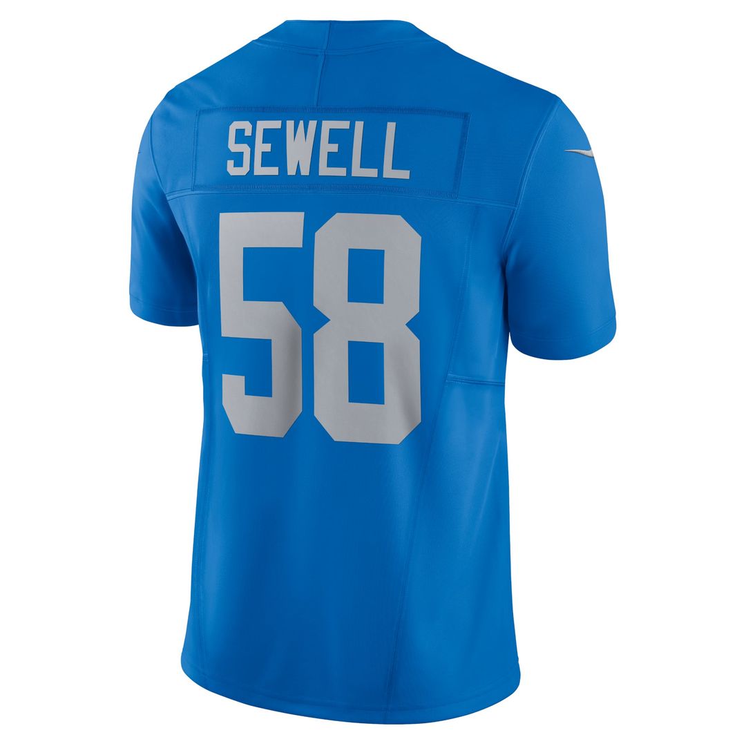 Detroit Lions Penei Sewell Nike Black Vapor F.U.S.E. Alternate Limited Jersey