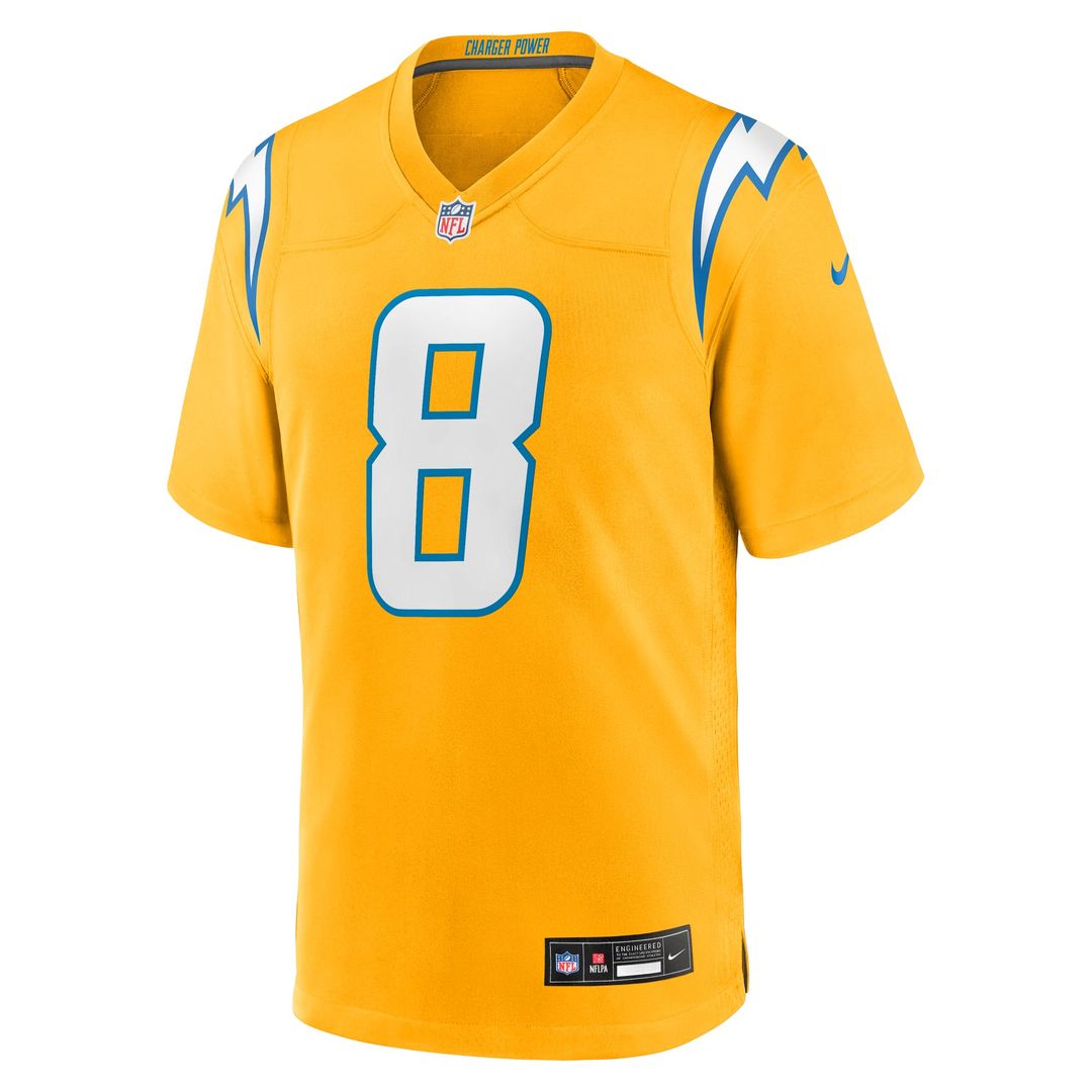Los Angeles Chargers Omarion Hampton Nike Navy Alternate Super Chargers Game Player Jersey