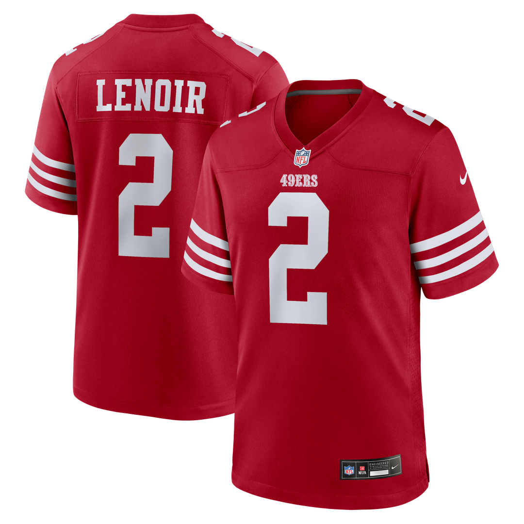 San Francisco 49ers Deommodore Lenoir Nike Scarlet Game Jersey