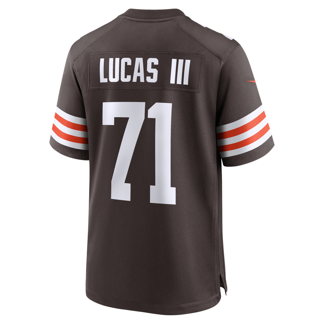 Cleveland Browns Cornelius Lucas Nike Brown Team Game Jersey