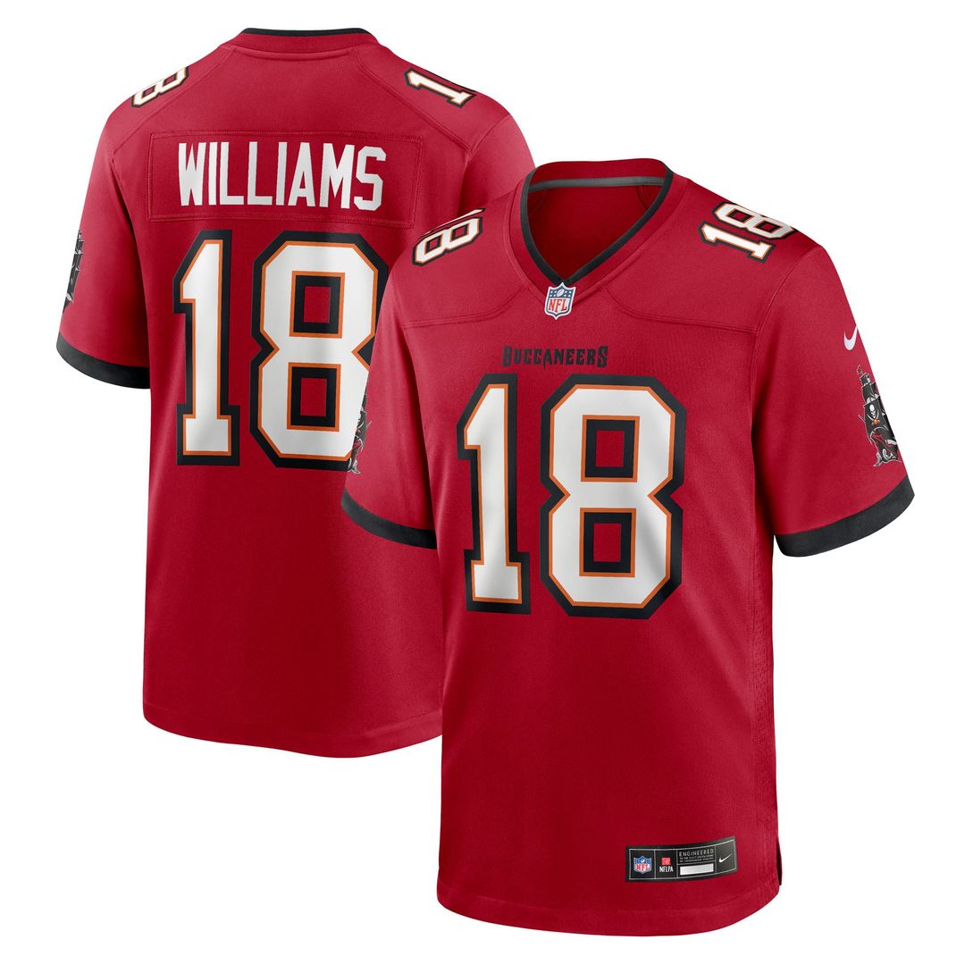 Tampa Bay Buccaneers Josh Williams Nike Red Team Game Jersey