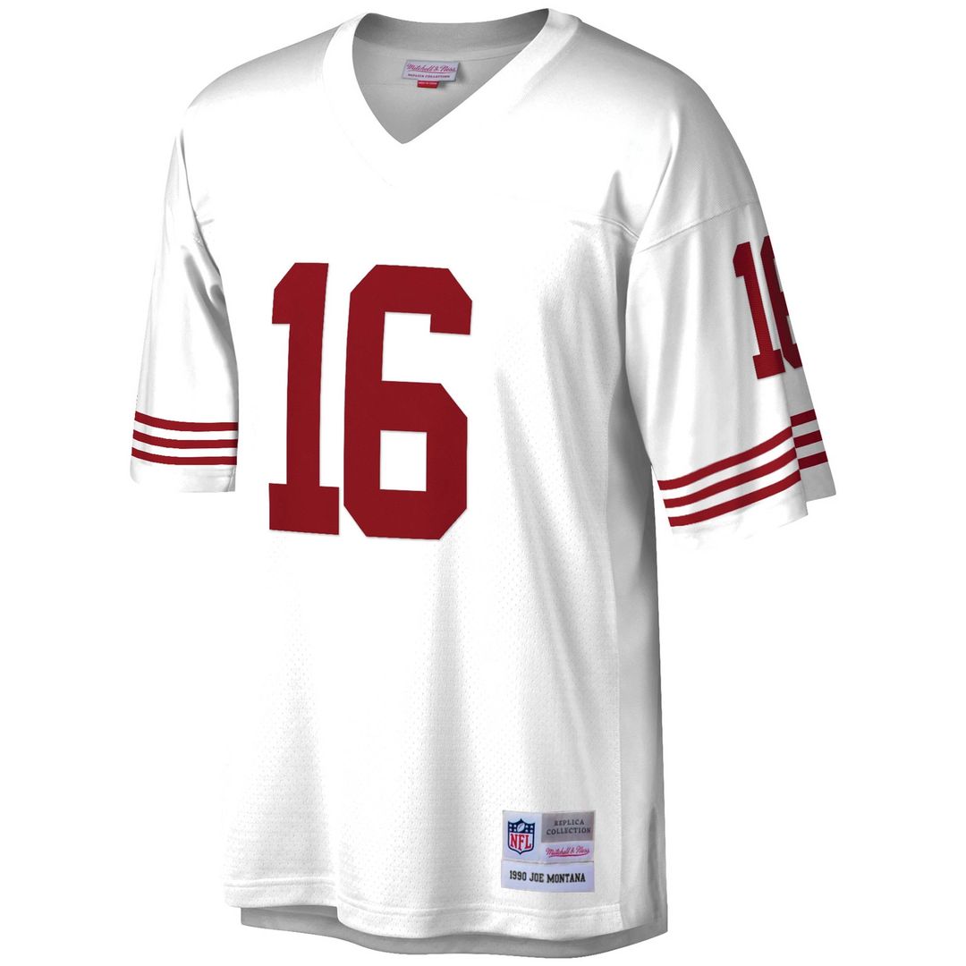 San Francisco 49ers Joe Montana Mitchell & Ness Scarlet Legacy Replica Jersey