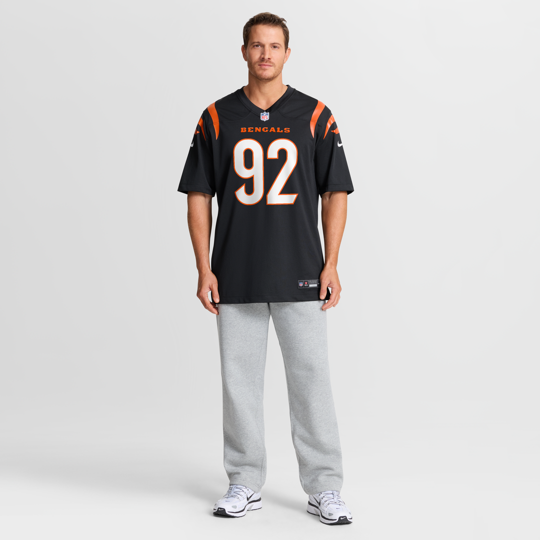Cincinnati Bengals B.J. Hill Nike Black Game Jersey