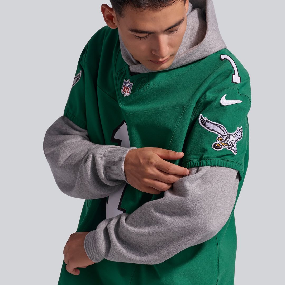 Philadelphia Eagles Jalen Hurts Nike Midnight Green Team Vapor F.U.S.E. Elite Jersey