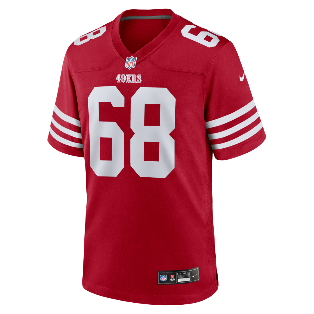 San Francisco 49ers Colton McKivitz Nike Scarlet Game Jersey