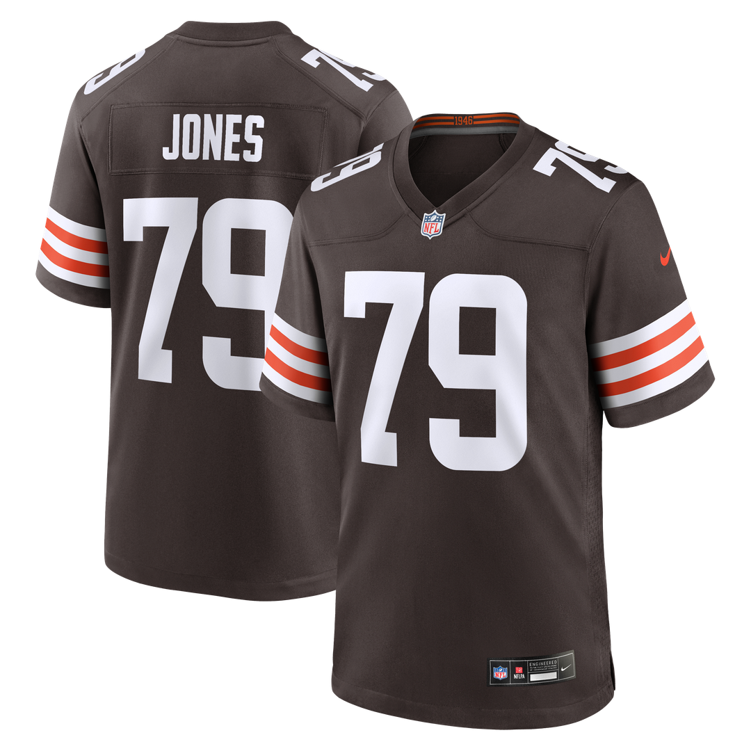 Cleveland Browns Dawand Jones Nike Brown Team Game Jersey