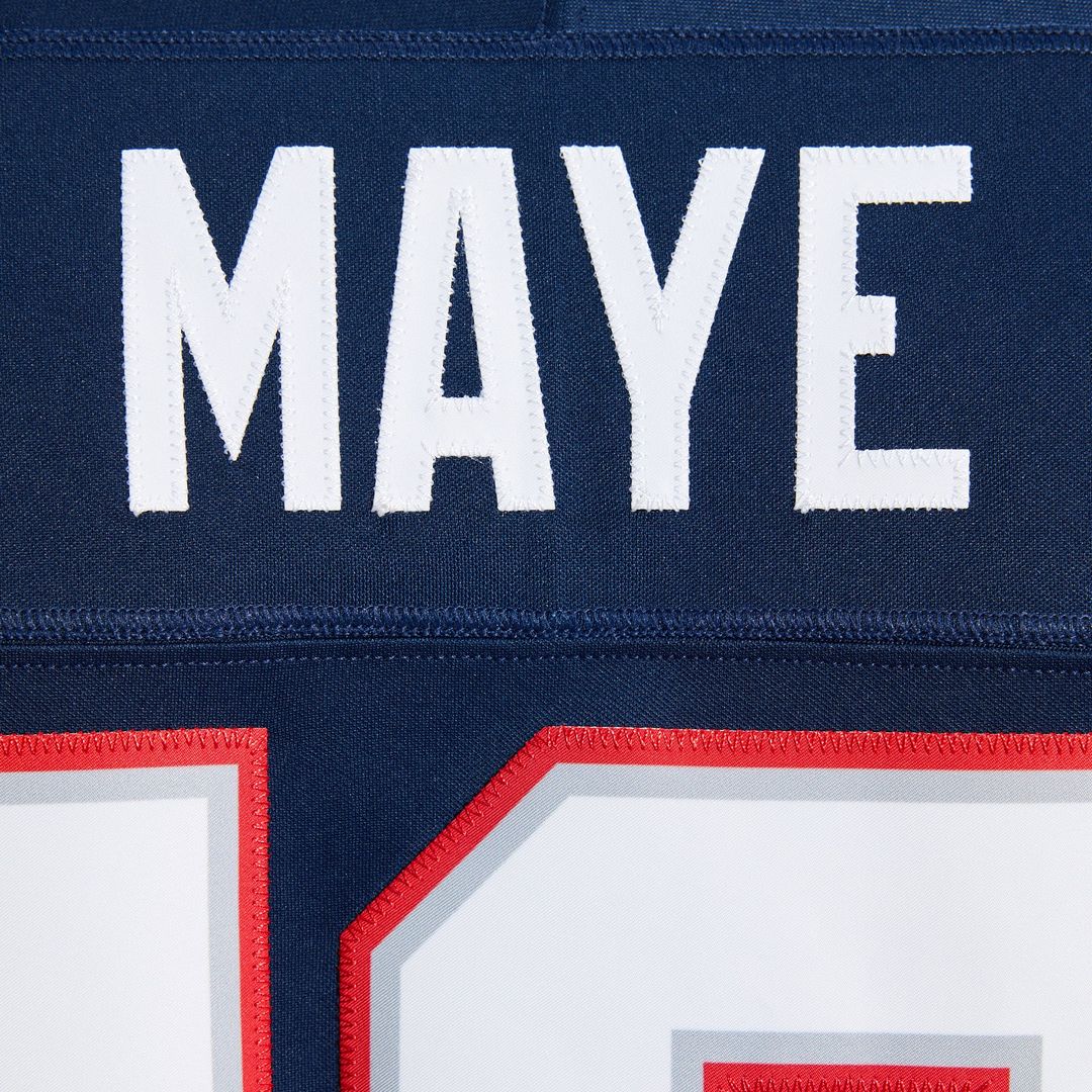 New England Patriots Drake Maye Nike Navy Team Vapor F.U.S.E. Stitched Limited Jersey