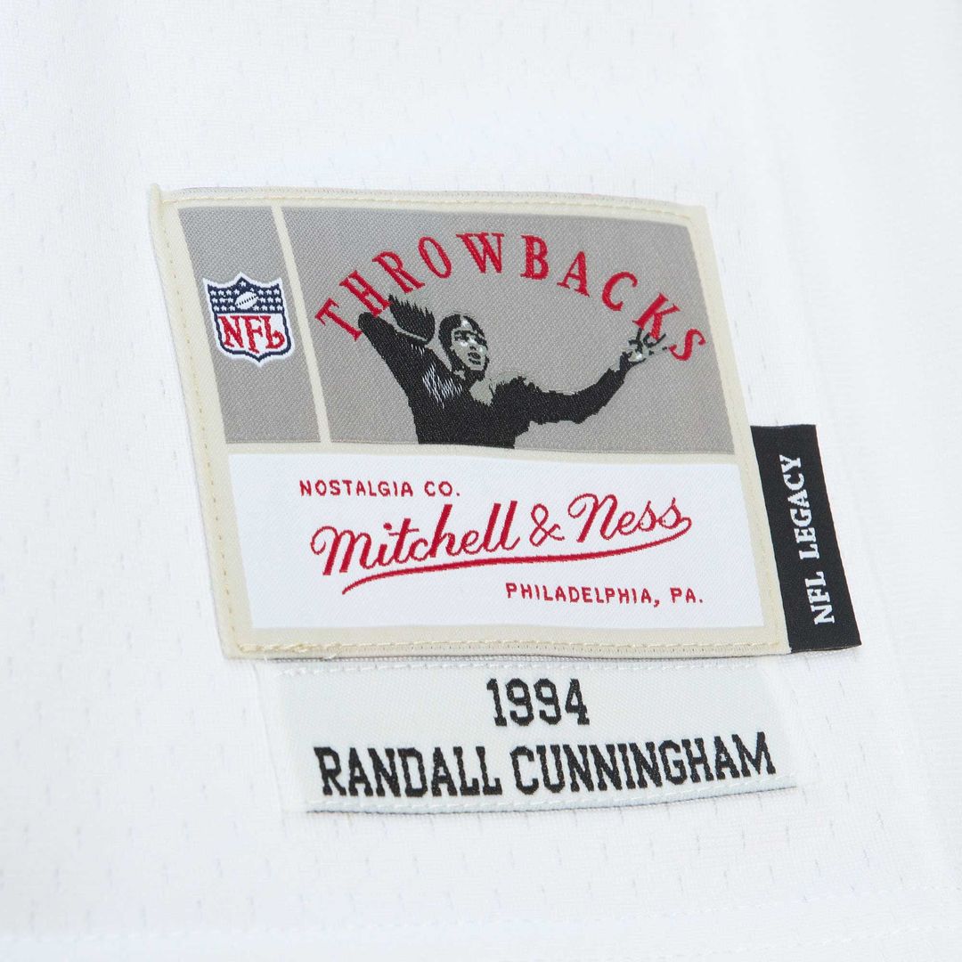 Philadelphia Eagles Randall Cunningham Mitchell & Ness White Legacy Replica Jersey