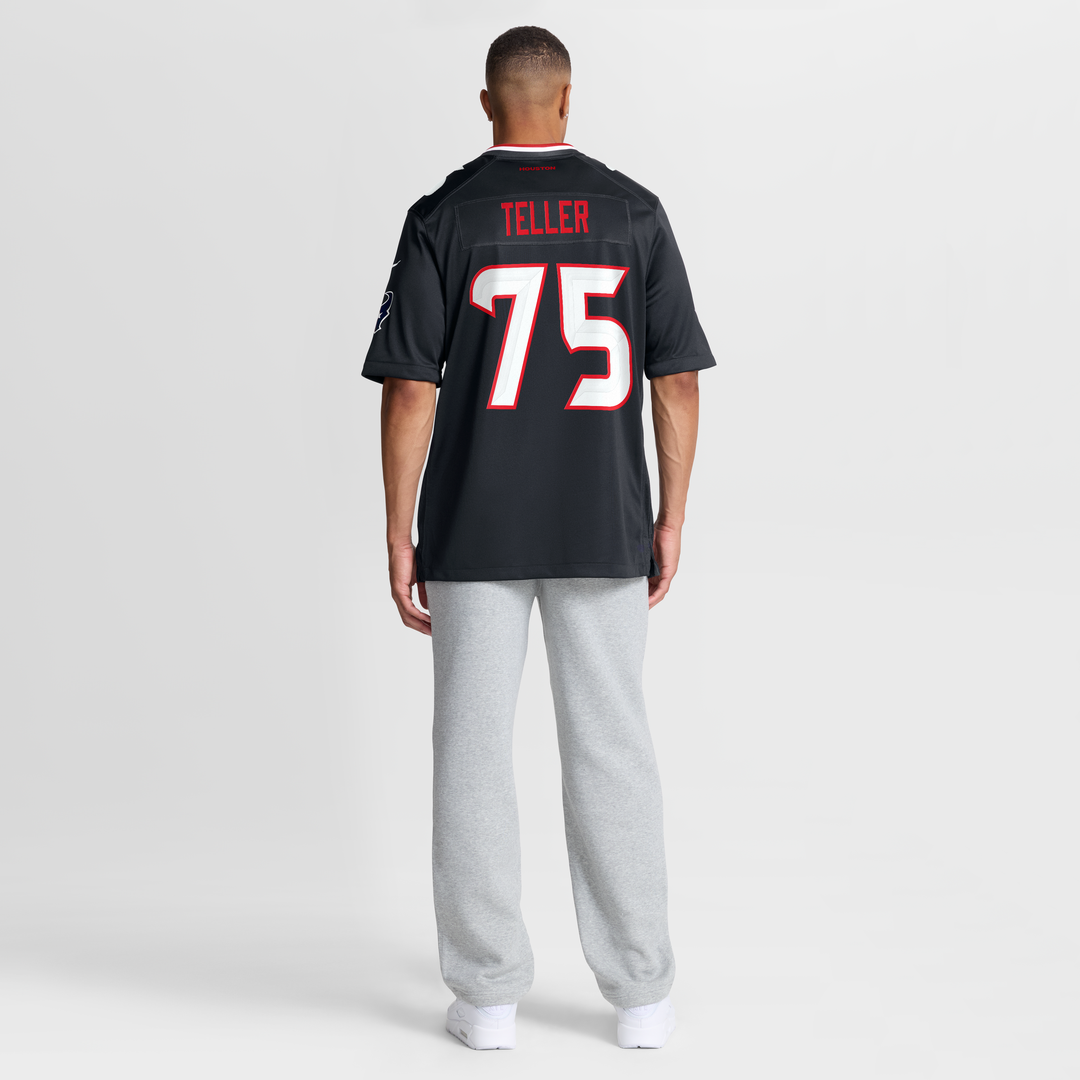 Houston Texans Wyatt Teller Nike Navy Team Game Jersey