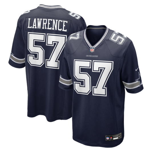 Dallas Cowboys Malachi Lawrence Nike Navy Team Game Jersey