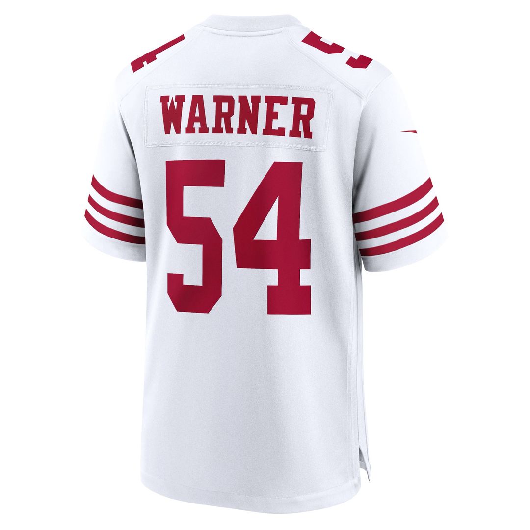San Francisco 49ers Fred Warner Nike Scarlet Team Game Player Jersey