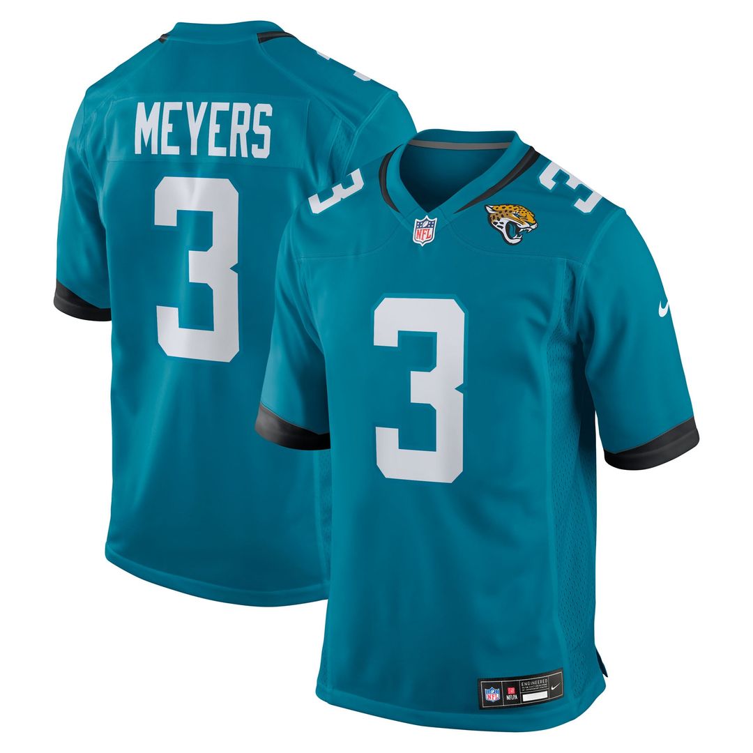 Jacksonville Jaguars Jakobi Meyers Nike Black Alternate Game Jersey