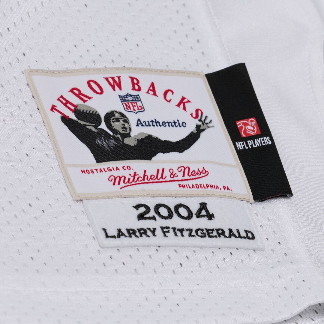 Arizona Cardinals Larry Fitzgerald Mitchell & Ness White Big & Tall 2004 Legacy Retired Player Jersey