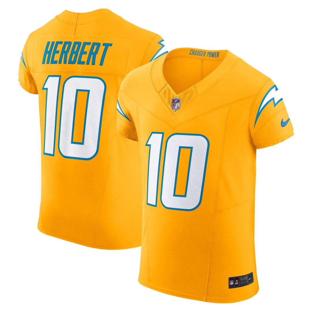 Los Angeles Chargers Justin Herbert Nike Navy Alternate Vapor F.U.S.E. Elite Jersey