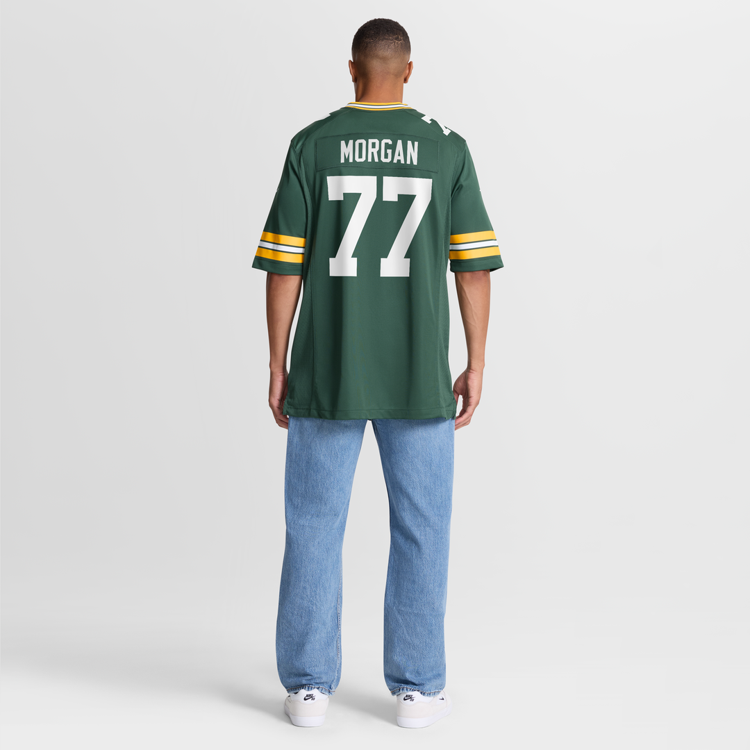 Green Bay Packers Jordan Morgan Nike Green Player Game Jersey