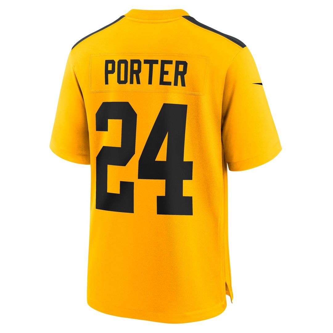 Pittsburgh Steelers Joey Porter Jr. Nike Gold Alternate 1933 Throwback Game Jersey