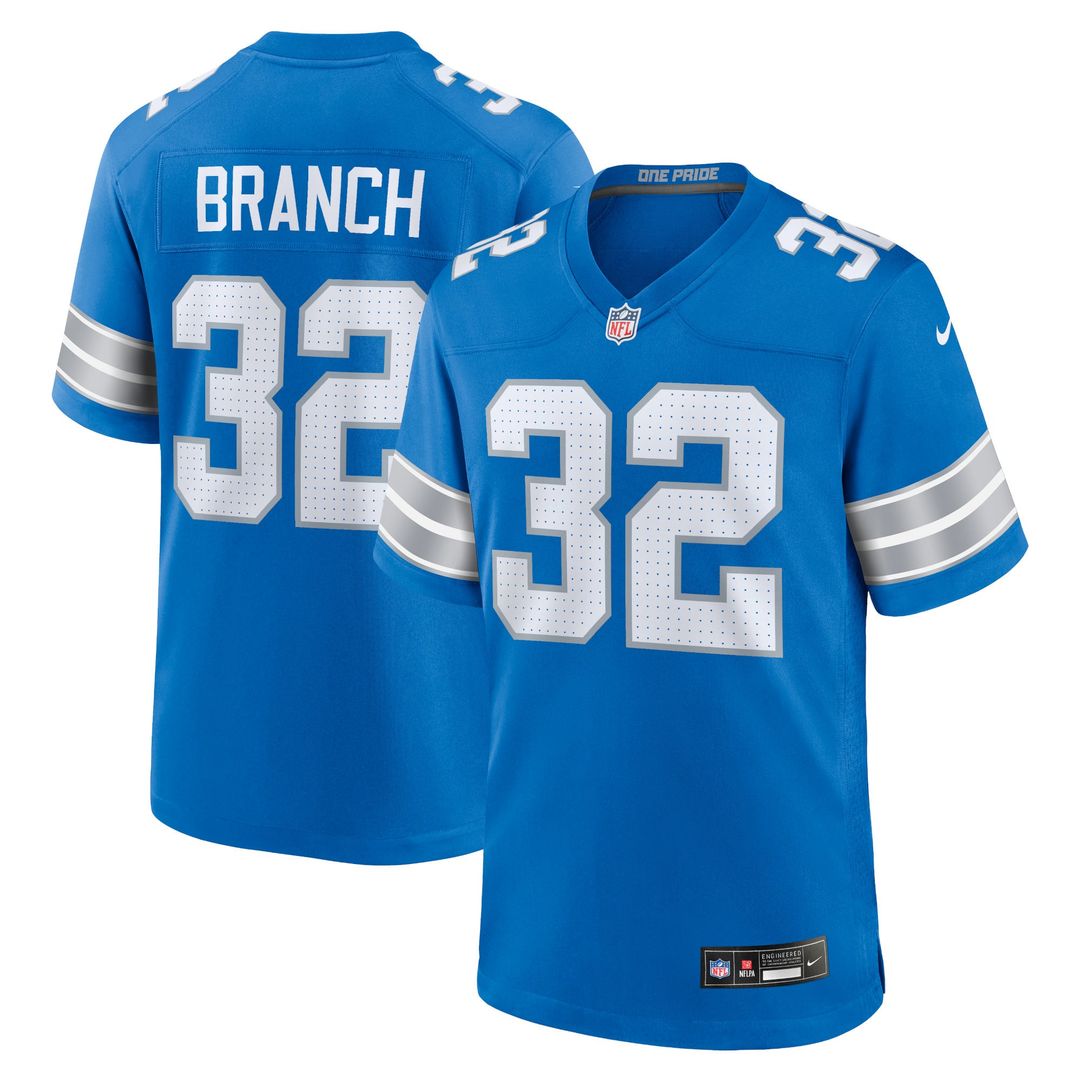 Detroit Lions Brian Branch Nike White White Game Jersey