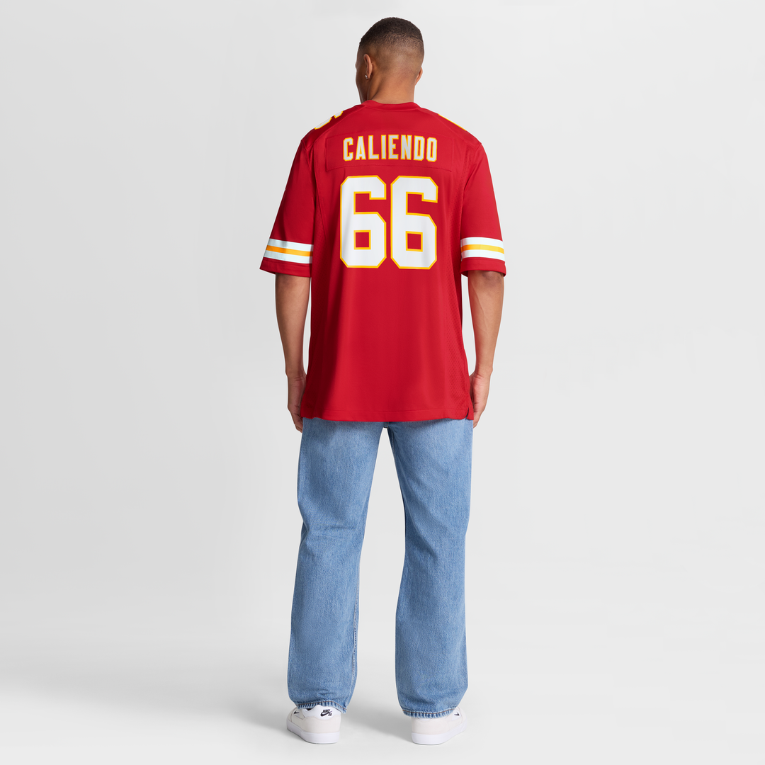 Kansas City Chiefs Mike Caliendo Nike Red Game Player Jersey