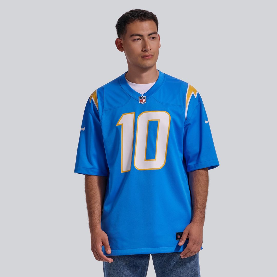 Los Angeles Chargers Justin Herbert Nike Gold Alternate Charger Power Game Player Jersey
