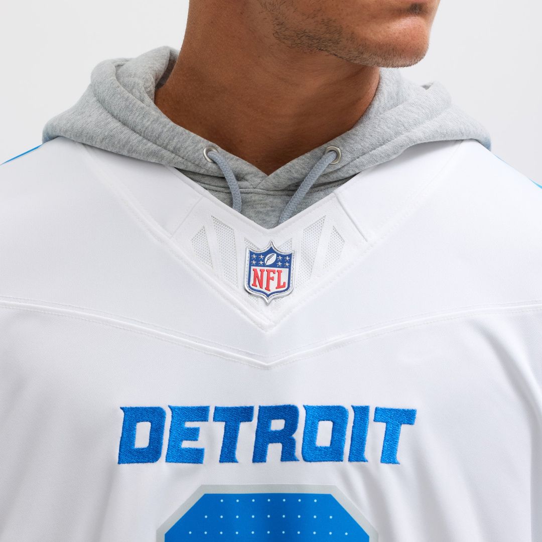 Detroit Lions Jahmyr Gibbs Nike White Vapor F.U.S.E. Limited Jersey